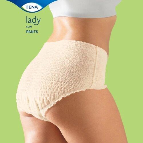 Впитывающие трусы для женщин Tena Lady Slim Pants Normal Medium 75-100 см (M), 8 шт. - фото 4 - id-p176846934