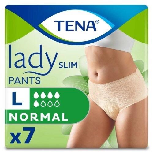Впитывающие трусы для женщин Tena Lady Slim Pants Normal Large 95-125 см (L), 7 шт - фото 1 - id-p176846935