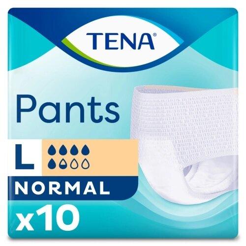 Подгузники-трусы для взрослых Tena Pants Normal Large впитывающие 100-135 см (L), 10 шт. - фото 1 - id-p176846957