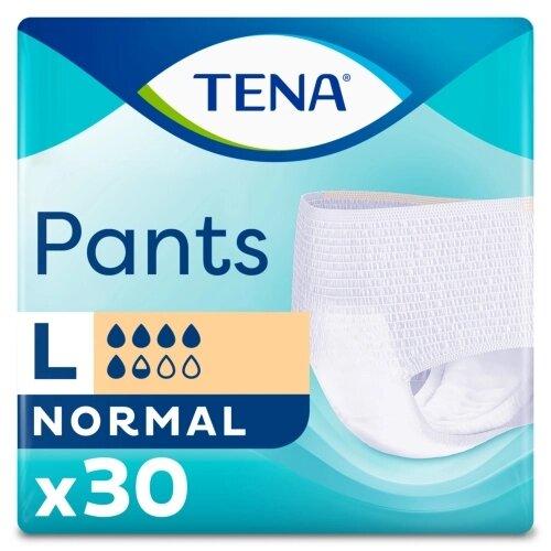 Подгузники-трусы для взрослых Tena Pants Normal Large впитывающие 100-135 см (L), 30 шт. - фото 1 - id-p176846958