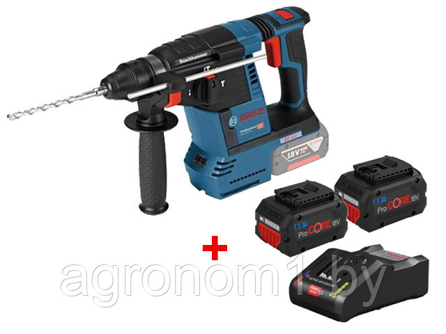 Аккум. перфоратор BOSCH GBH 18V-26 в кор. + АКЦИЯ (2 аккумулятора и зарядное в комплекте) (18.0 В, 2 акк., 8.0