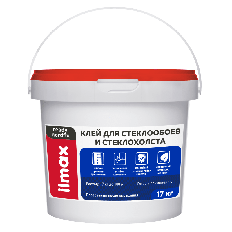 Клей Для стеклообоев и стеклохолста ilmax ready nordfix 17 кг - фото 1 - id-p176880038