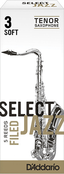 Rico RSF05TSX3S Select Jazz Трости для саксофона тенор, размер 3, мягкие (Soft)