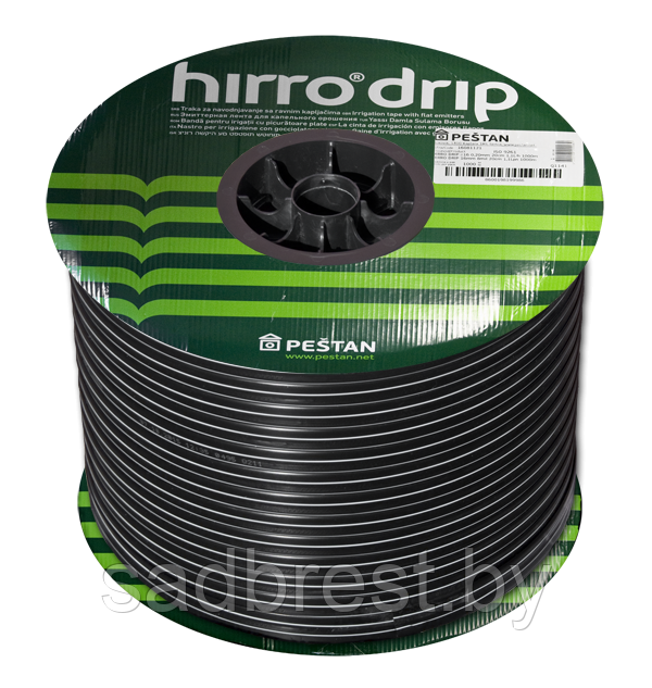 АМ9 Капельная лента эмиттерная Hirro Drip диаметр 16мм.шаг полива 30см (8 mil) расход 1.1 л/ч (50 м)
