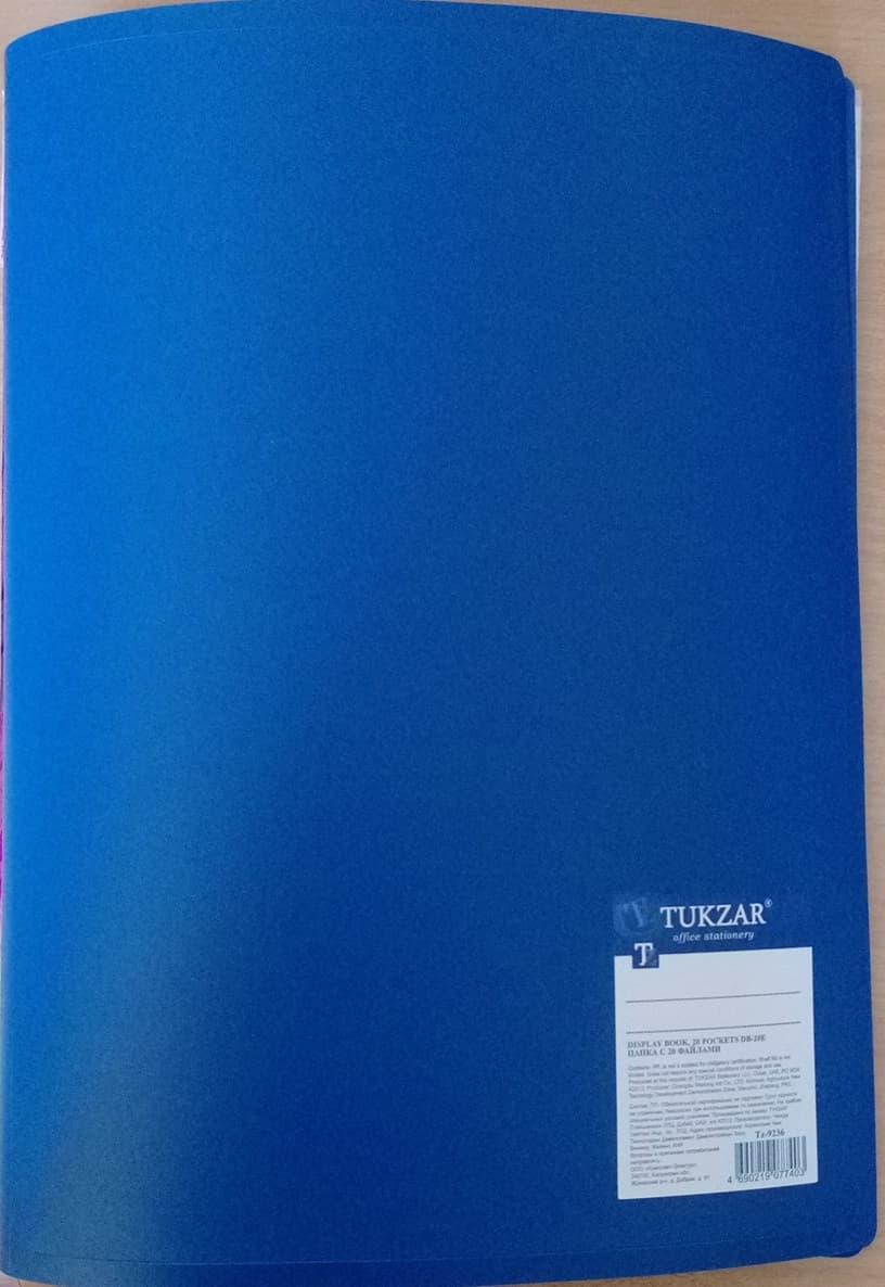 Tukzar | Папка на 20 файлов, A4, цвет - синий - фото 1 - id-p176882778