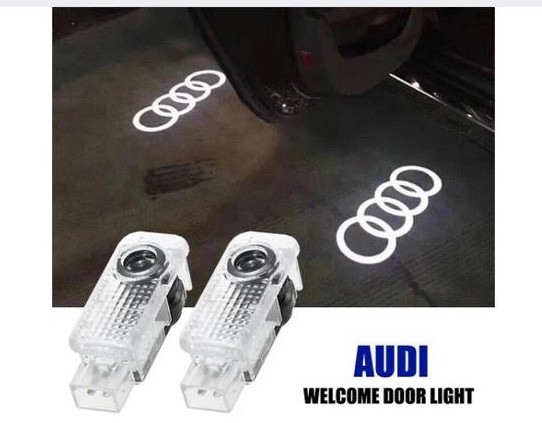 Штатная подсветка в двери с логотипом Audi - фото 1 - id-p166084329