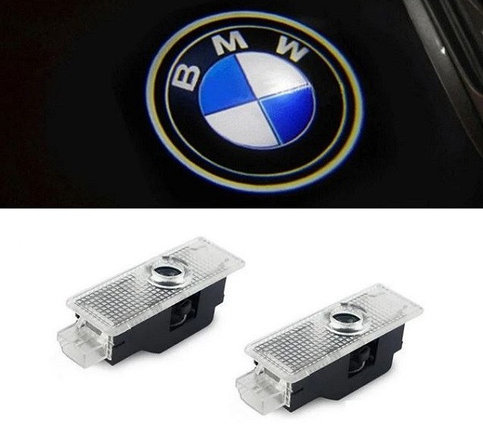 Штатная подсветка в двери с логотипом BMW, фото 2
