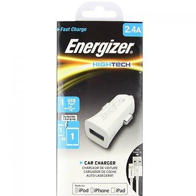 Автомобильное зарядное устройство Energizer + кабель Lightning (DCA1BHLI3) 2,4A - фото 3 - id-p176884344