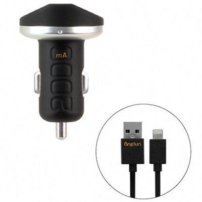 Автомобильное зарядное устройство для Appie - Unplug Car Charger на 2 USB + кабель Lightning - фото 2 - id-p176884366