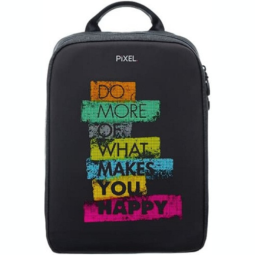 Рюкзак с LED-дисплеем Pixel Bag Plus V 2.0 Grafit (Серый) - фото 2 - id-p176886617