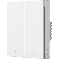 Умный выключатель Aqara Smart Wall Switch H1 двойной без нулевой линии WS-EUK02 (Международная версия)