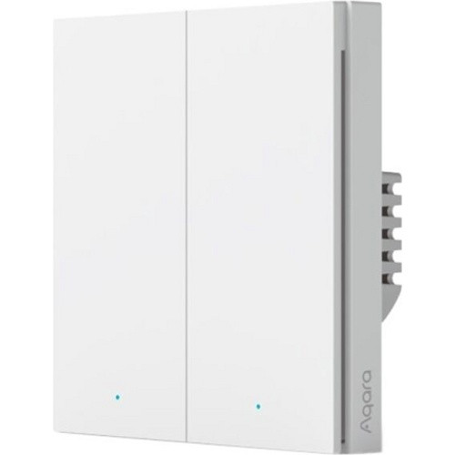 Умный выключатель Aqara Smart Wall Switch H1 двойной без нулевой линии WS-EUK02 (Международная версия) - фото 1 - id-p176890802