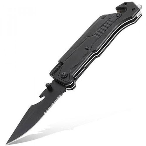 Складной нож Jiuxun Tools Ninety Outdoor Folding Knife 7 in 1 (Черный) - фото 1 - id-p176887859