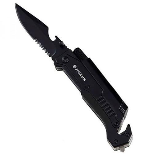 Складной нож Jiuxun Tools Ninety Outdoor Folding Knife 7 in 1 (Черный) - фото 2 - id-p176887859