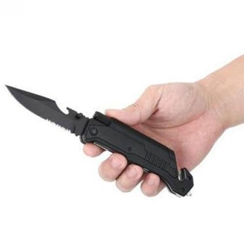 Складной нож Jiuxun Tools Ninety Outdoor Folding Knife 7 in 1 (Черный) - фото 5 - id-p176887859