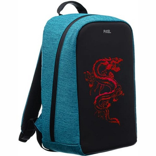 Рюкзак с LED-дисплеем Pixel Bag Max V 2.0 Indigo (Голубой) - фото 1 - id-p152125536