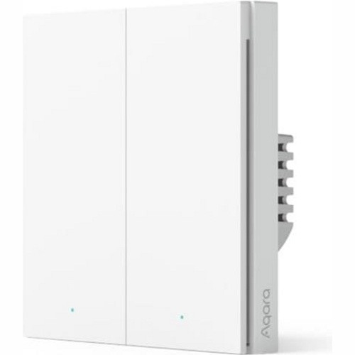 Умный выключатель Aqara Smart Wall Switch H1 EU двойной с нулевой линией WS-EUK04 (Белый) - фото 1 - id-p176891021