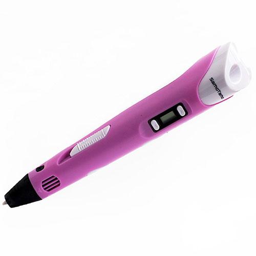 3D-ручка SamoTamo с LCD дисплеем + 27 метров пластика + (фиолетовая) - фото 3 - id-p176890126