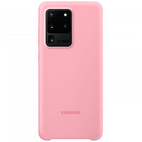 Чехол для Galaxy S20 Ultra накладка (бампер) Samsung Silicone Cover (EF-PG988TPEGRU) розовый