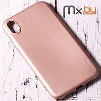 Чехол для iPhone Xr накладка (бампер) силиконовый X-level Guardian розовое золото