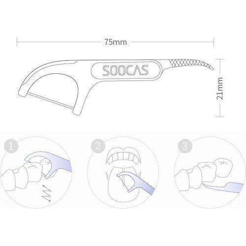 Зубная нить Soocas Floss Pick 50 шт. - фото 4 - id-p176885278