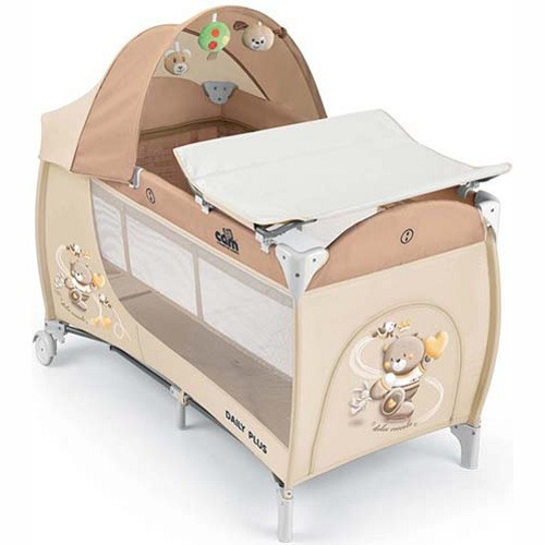 Манеж-кровать CAM Daily Plus с пеленальным столиком L113-T240 (Дизайн Медведь) - фото 1 - id-p176890398