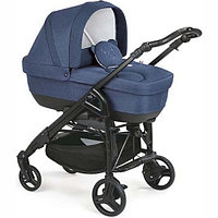 Детская коляска CAM Combi Family Romantic (3 в 1) ART845020-T810 (Синий меланж)