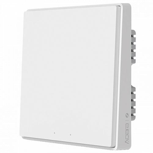 Умный выключатель Aqara Smart Wall Switch D1 одинарный встраиваемый с нулевой линией (Китайская версия) Белый - фото 1 - id-p176889553