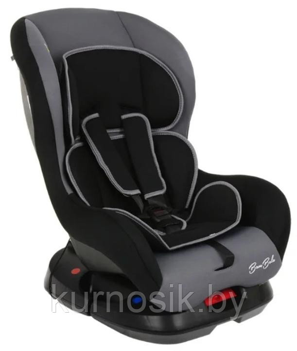 Автокресло BAMBOLA 0-18 кг BAMBINO ISOFIX (от рождения до 4 лет) серый/черный