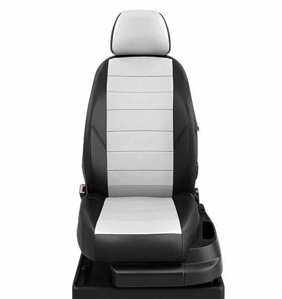 Автомобильный чехол Kia Sorento III Prime 2014-2020 (экокожа в полоску) чехол на сидение - фото 6 - id-p176896224