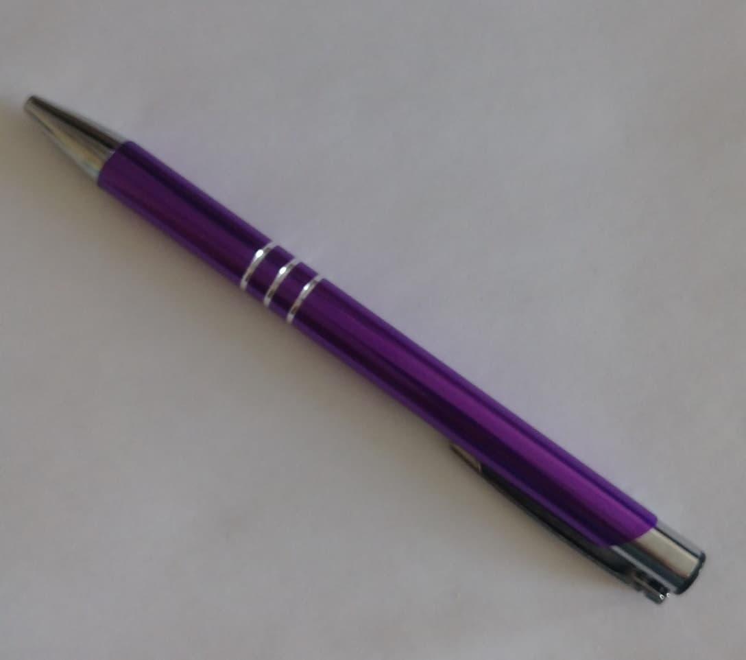 ASCOT - Ручка шариковая автоматическая, 0.7 мм. фиолетовый