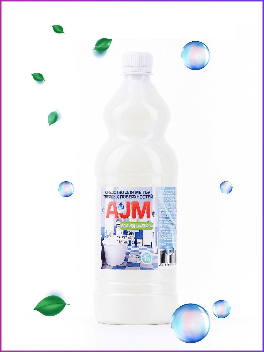 Средство для мытья твердых поверхностей "AJM" Белизна-гель, 1 л