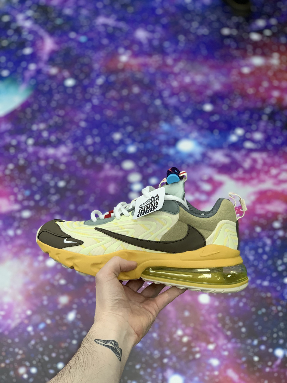 Кроссовки Nike Air Max 270 React Travis Scott Cactus