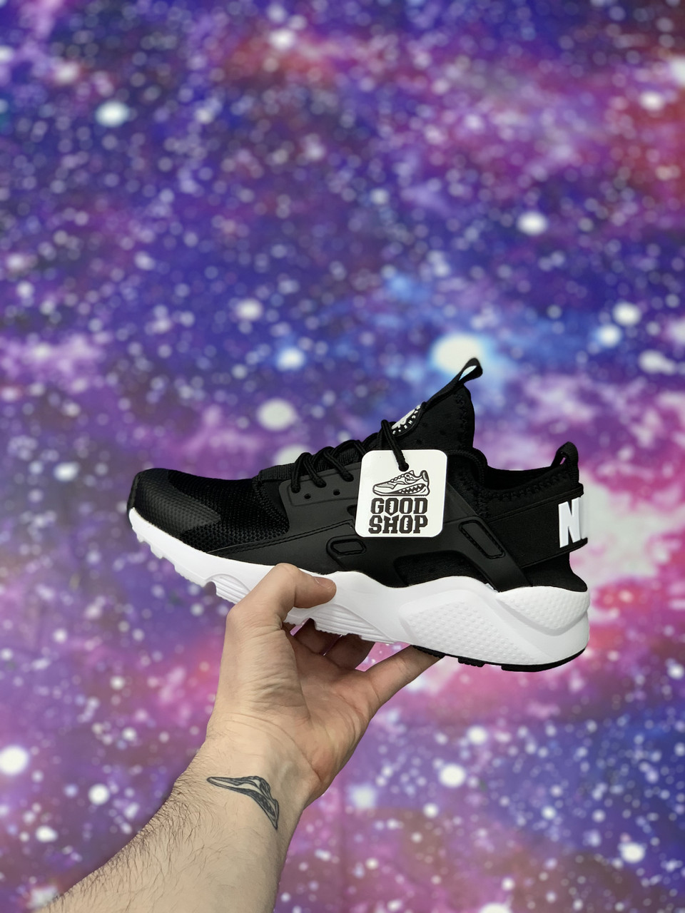 Кроссовки Nike Air Huarache Black White