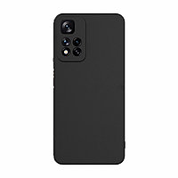 Soft-touch бампер Silicone Cover для Xiaomi Redmi Note 11T 5G / Poco M4 Pro 5G черный с закрытым низом