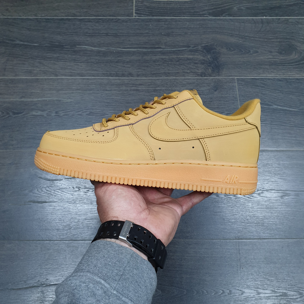 Кроссовки Nike Air Force 1 Low GS Flax