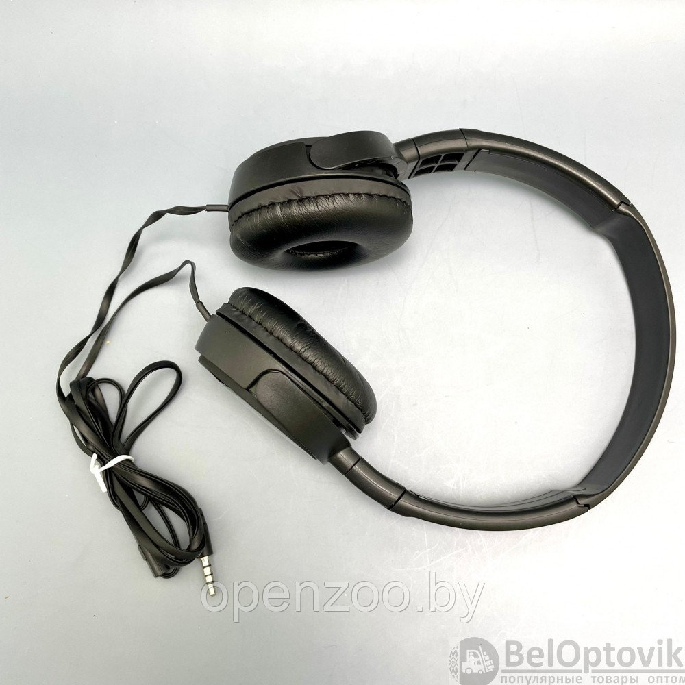 Наушники накладные, Ne besi, с микрофоном 20Гц-22кГц, черные (проводные, накладные) - фото 7 - id-p176960191