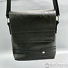 Мужская сумка (планшет), 18523 см, отд. на молнии, наружный карман, длинный ремень, цв.черный, фото 10