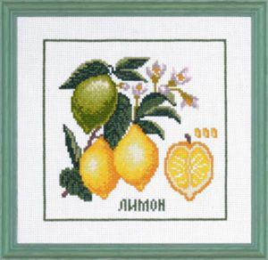 2103 Лимон Наборы для вышивания 21х21 см - фото 1 - id-p176972449
