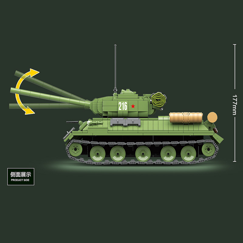 Конструктор Советский средний танк Т-34, 100063, 1113 дет., аналог LEGO (Лего) - фото 3 - id-p176973375