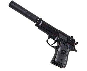 Пистолет игрушечный D.1A со съемным магазином и пульками - фото 3 - id-p176984771