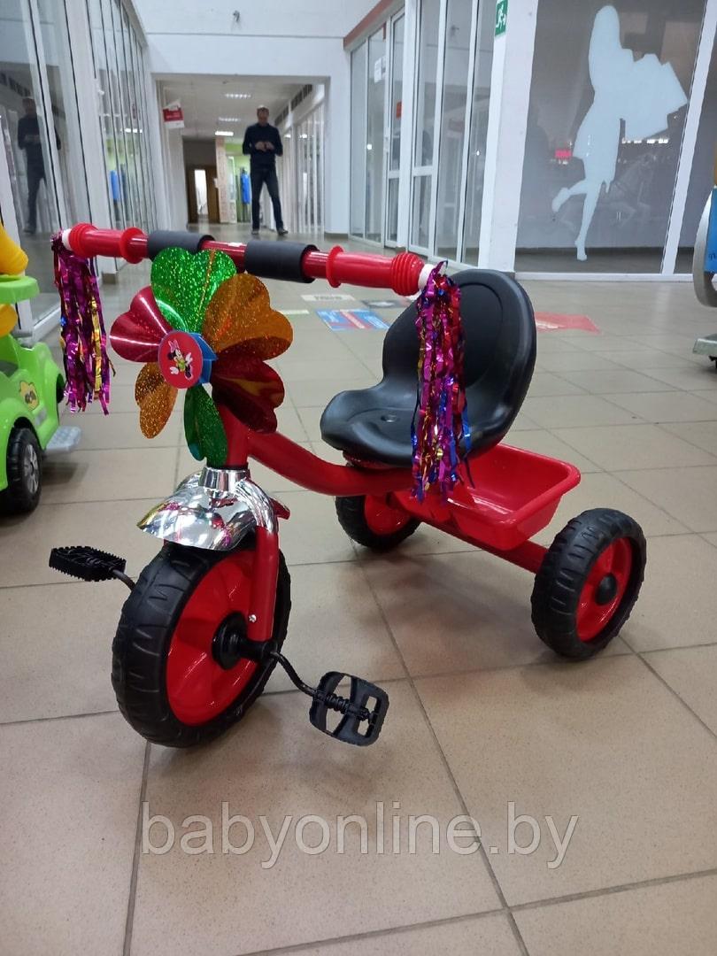 Детский велосипед трехколесный арт 1-23 от 1 до 3 лет красный