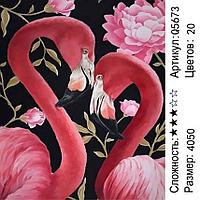 Картина по номерам Розовые фламинго (Q5673) 40х50 см