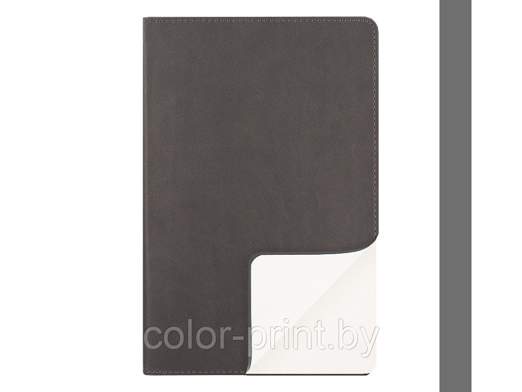 Ежедневник Flexy Latte А5, серый с серым срезом, недатированный, в гибкой обложке, в футляре