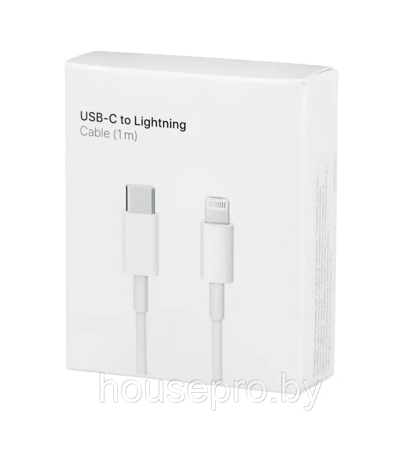 Apple кабель-переходник с USB-C на Lightning (1m)