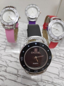 Часы наручные женские кварцевые Chanel  Черный