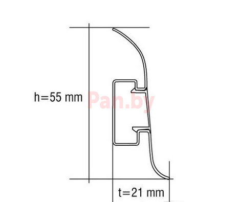 Плинтус напольный пластиковый (ПВХ) Vox Smart Flex 522 дуб золотой Распродажа - фото 2 - id-p176993374