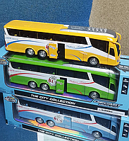 Детская игрушка Автобус туристический металлический (свет.звук..) 25 см