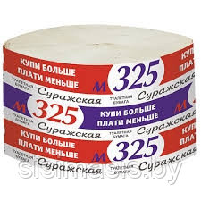 Туалетная бумага "Суражская" М-325, без втулки, 225 гр. 1шт.