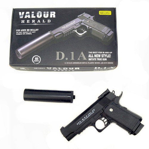 Пистолет игрушечный D.1A со съемным магазином и пульками - фото 7 - id-p176998128